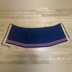 GOTTEX Fold-over Stripped Swimwear Cover Up Mini Navy Skirt - Sz OS